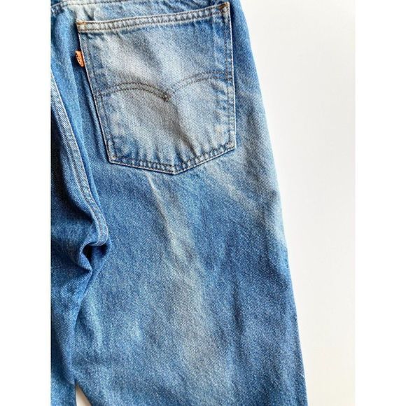 Men's Vintage 90'S LEVI'S 505 Orange Tab Medium Regular Fit Jeans, Size 35x30 - Picture 8 of 15